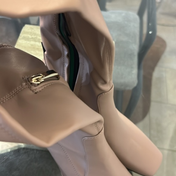 Franco Sarto Over Knee Nude Thigh high Boots Taupe US 8 - Picture 7 of 13